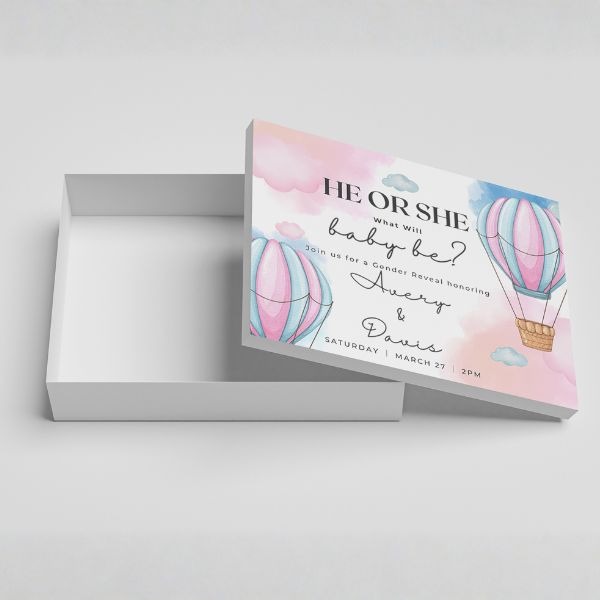 Personalized Gender Reveal Gift Box