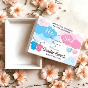 Personalized “He or She” Reveal Box