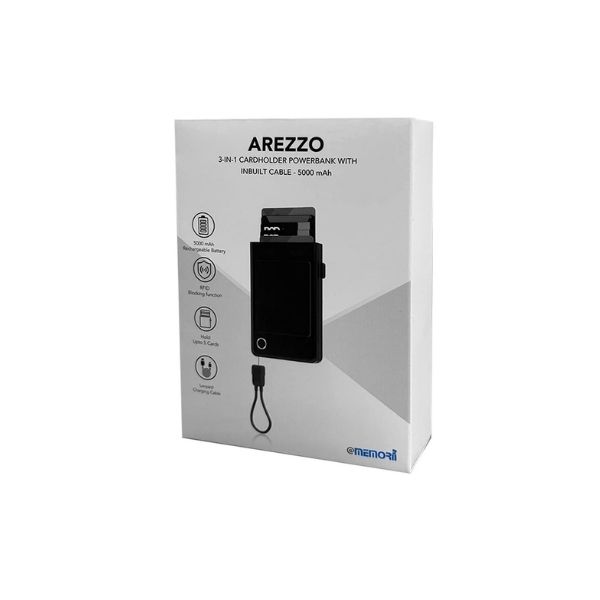 @memorii 5000mAh 3-in-1 Card Holder Powerbank