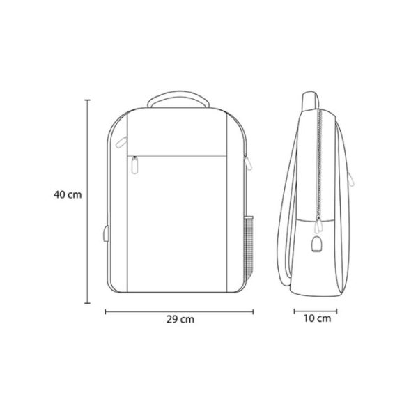 AGGERT Backpack Black - Metro