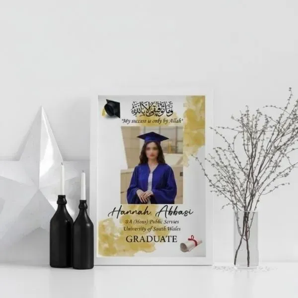 Customizable Graduation Celebration Frame Customizable Graduation Celebration Frame