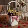 Customized Floral Happy Birthday Basket