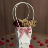 Customized Floral Happy Birthday Basket