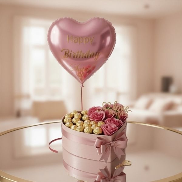 Elegant Rose Gold Birthday Surprise Box