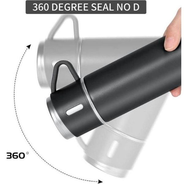 Family Thermos Set With 2 Drinking Cups