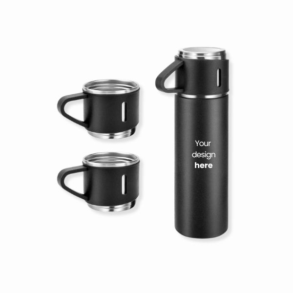 Family Thermos Set With 2 Drinking Cups