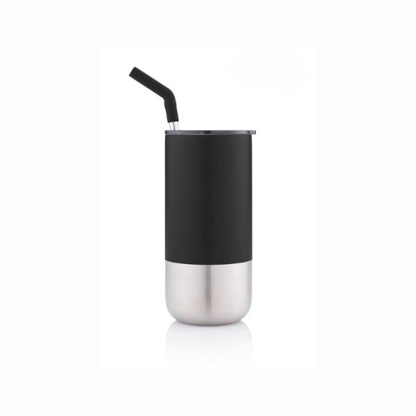 Insulated Tumbler With Reusable Straw