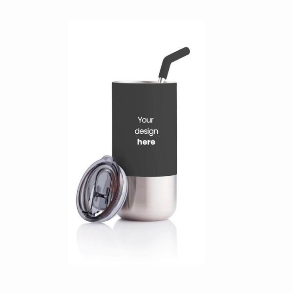 Insulated Tumbler With Reusable Straw