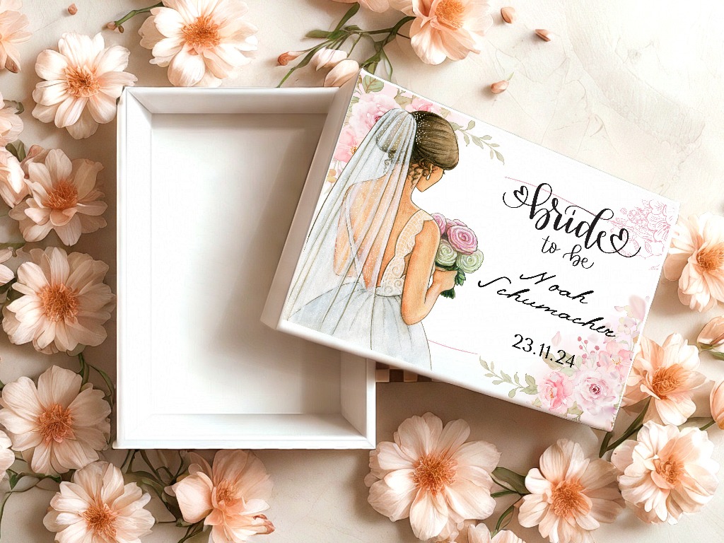 Personalized Bride To Be Floral Gift Box in Sharjah