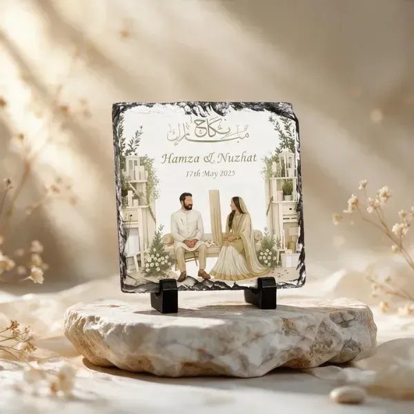 Personalized-Couple-Nikkah-Mubarak-Slate-2 (2) Personalized Couple Nikkah Mubarak Slate