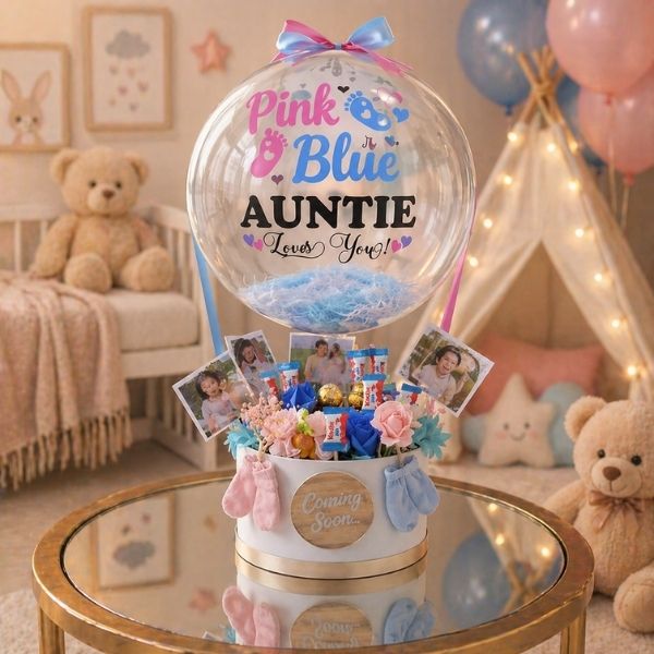 Pink & Blue Baby Reveal Bloom Box