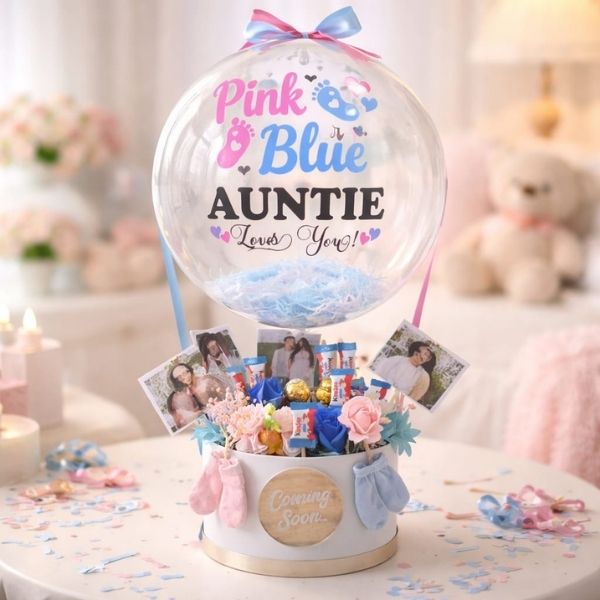 Pink & Blue Baby Reveal Bloom Box