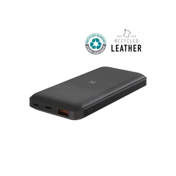 Recycled Leather 10000mAh PD Fast Charging Powerbank