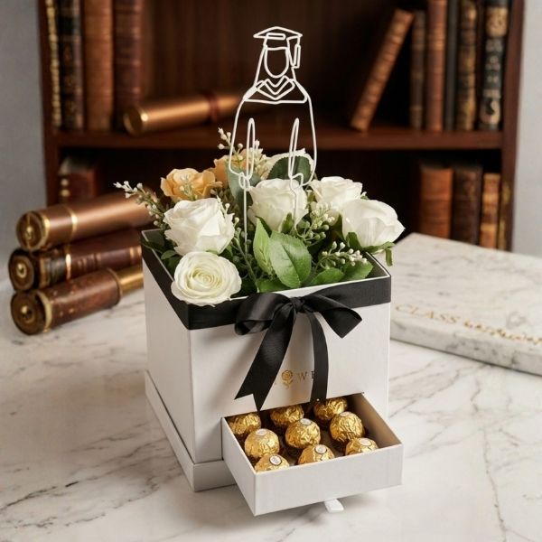 Scholar’s Choice Graduation Floral & Chocolate Box