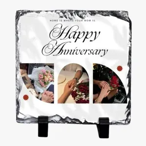 Anniversary Memory Photo Rock Slate Anniversary Memory Photo Rock Slate