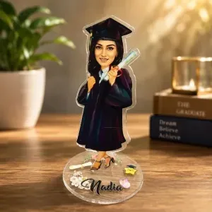 Custom Graduation Caricature Acrylic Standee Custom Graduation Caricature Acrylic Standee