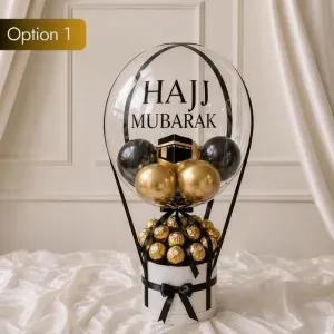 Custom Hajj Balloon with Chocolates (3) Custom Hajj Balloon with Chocolates