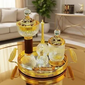 Golden Premium Incense Burner Set