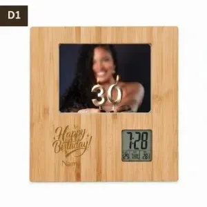 Happy Birthday – Bamboo Smart Photo Frame (4) Happy Birthday – Bamboo Smart Photo Frame