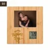 Personalized Father’s Day Bamboo Photo Frame with Digital Clock (7) Personalized Father’s Day Bamboo Photo Frame with Digital Clock
