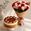 Premium Celebration Roses & Cake Combo Premium Celebration Roses & Cake Combo