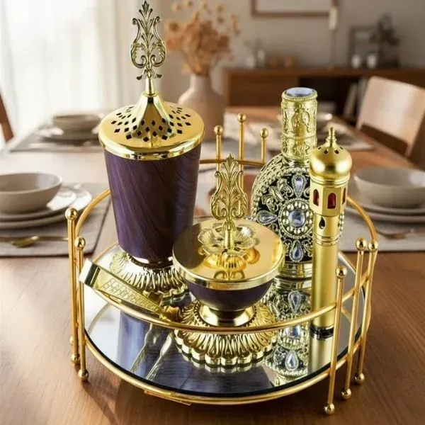 Royal Gold Bakhoor Burner Set (2) Royal Gold Bakhoor Burner Set