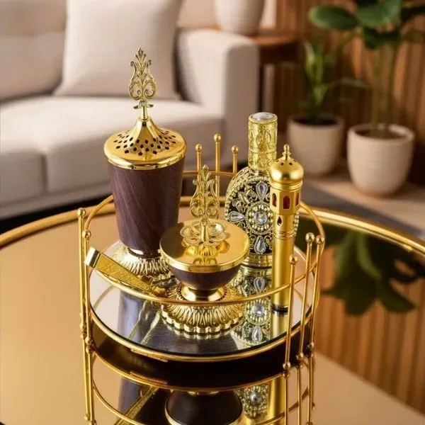 Royal Gold Bakhoor Burner Set Royal Gold Bakhoor Burner Set
