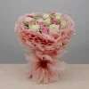 Soft Sunshine - Pink and Yellow Rose Bouquet