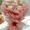 Soft Sunshine - Pink and Yellow Rose Bouquet