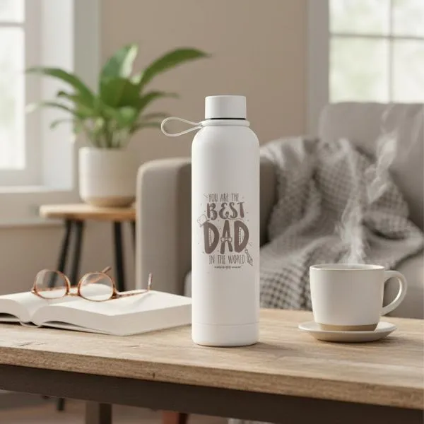 Best Dad Ever Insulated Soft Touch Bottle - Gifts gift from ZAYOSHE in Maleha Street, Sharjah, UAE - image 2