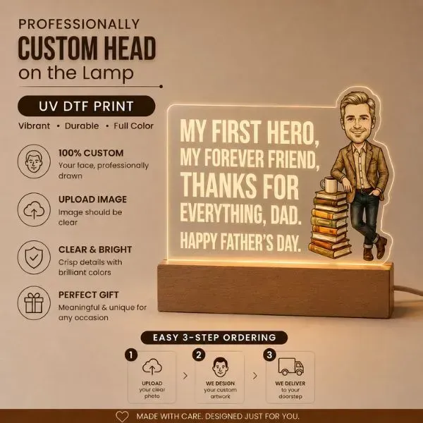 Custom Photo LED Lamp for Father's Day Custom Photo LED Lamp for Father's Day
