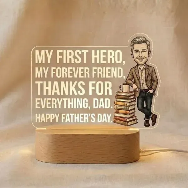 Custom Photo LED Lamp for Father's Day Custom Photo LED Lamp for Father's Day