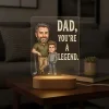 Engraved Father's Day LED Lamp Gift for Dad (2) Engraved Father's Day LED Lamp Gift for Dad