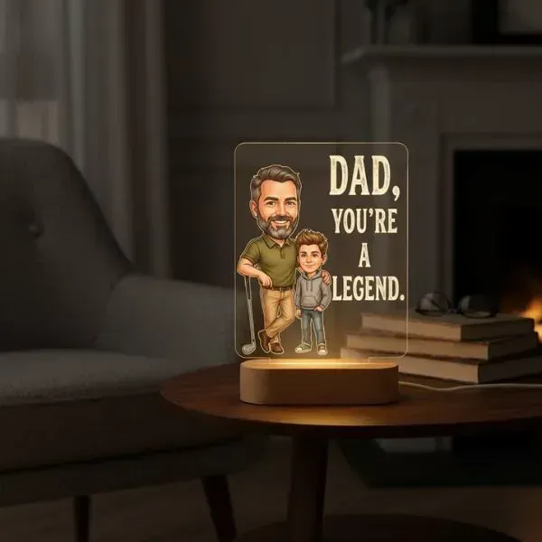 Engraved Father's Day LED Lamp Gift for Dad (4) Engraved Father's Day LED Lamp Gift for Dad