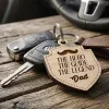 Father's Day Wooden Keychain Gift (6) Father's Day Wooden Keychain Gift