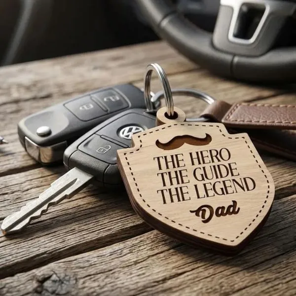 Father’s Day Wooden Keychain Gift - Gifts gift from ZAYOSHE in Maleha Street, Sharjah, UAE - image 6