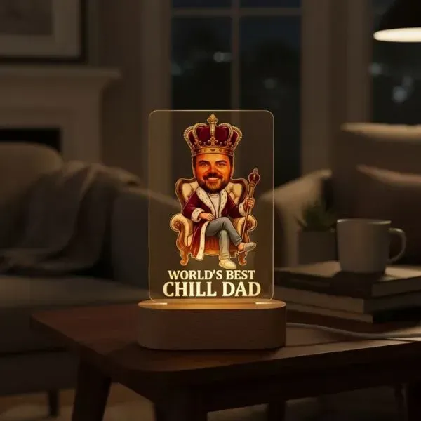 Personalized Best Dad LED Lamp Gift (2) Personalized Best Dad LED Lamp Gift