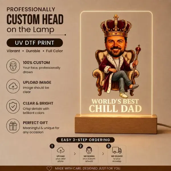Personalized Best Dad LED Lamp Gift Personalized Best Dad LED Lamp Gift