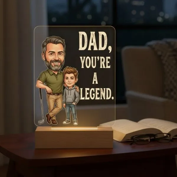 Personalized Father’s Day LED Lamp Gift for Dad - Gifts gift from ZAYOSHE in Maleha Street, Sharjah, UAE - image 2