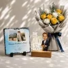 Personalized Rock Slate Gift Bundle for Dad Personalized Rock Slate Gift Bundle for Dad