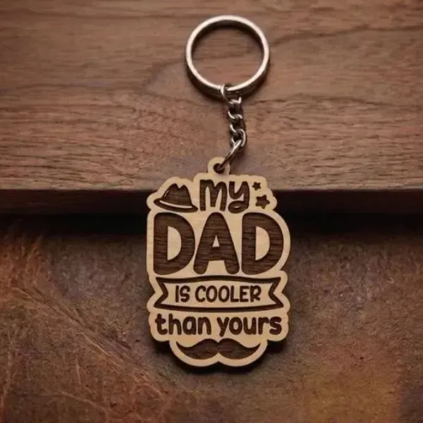 Wooden Car Keychain Gift for Dad (13) Wooden Car Keychain Gift for Dad