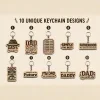 Wooden Car Keychain Gift for Dad (2) Wooden Car Keychain Gift for Dad