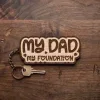 Wooden Car Keychain Gift for Dad (3) Wooden Car Keychain Gift for Dad