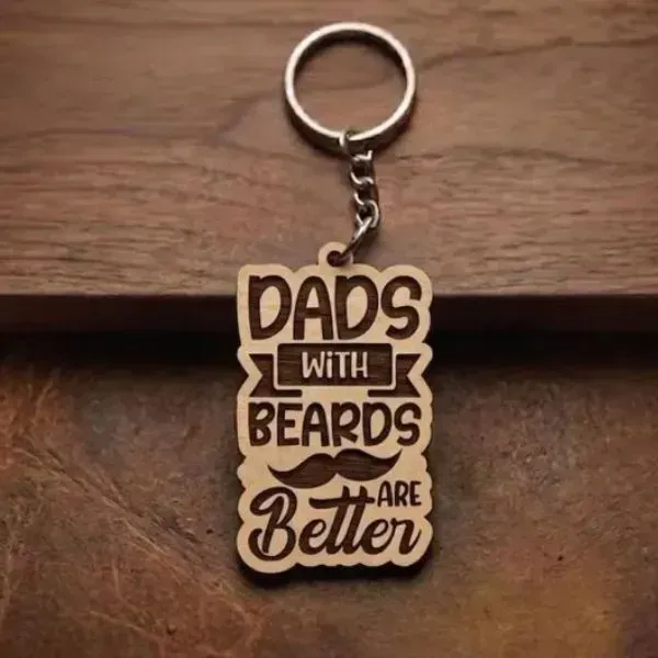 Wooden Car Keychain Gift for Dad (9) Wooden Car Keychain Gift for Dad