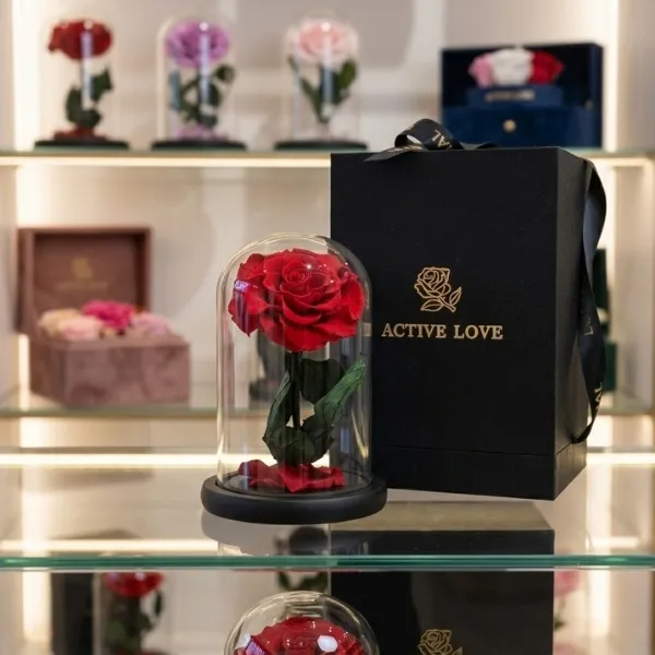 Luxury Forever Rose in Glass Dome - Flowers gift from ZAYOSHE in Maleha Street, Sharjah, UAE - image 2