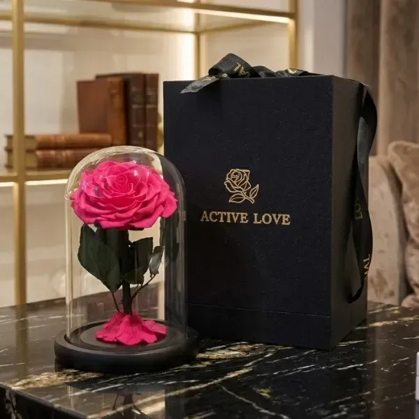 Forever rose 06 Luxury Forever Rose in Glass Dome
