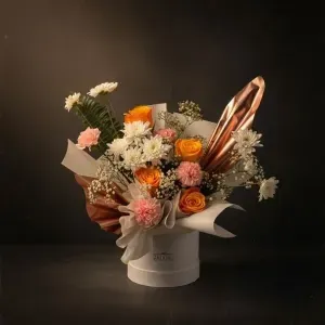 4 (600 x 600 px) Radiant Sunrise Blossom Bouquet