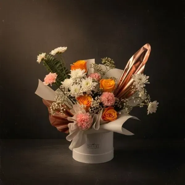 4 (600 x 600 px) Radiant Sunrise Blossom Bouquet