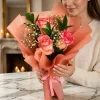 Blush Pink Two-Tone Rose Bouquet