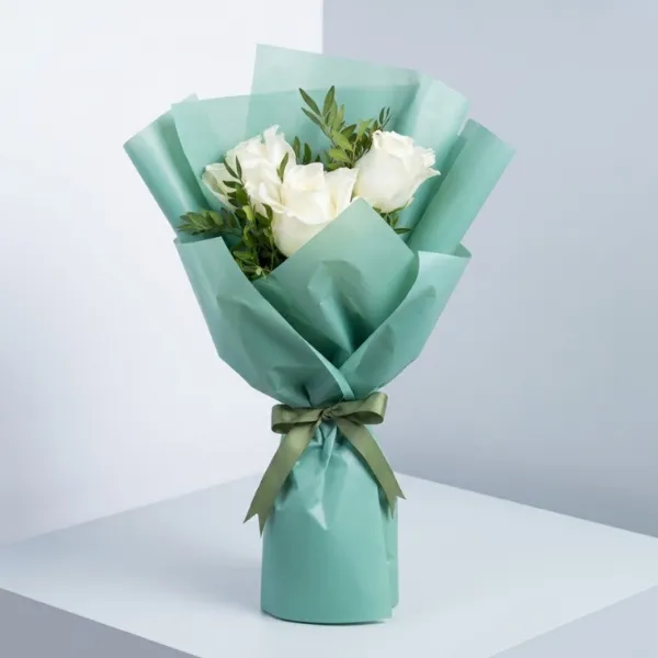 Fresh White Rose Bouquet in Sharjah